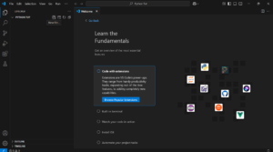 A screenshot showing where to create a file.